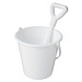 Tides recycelter Strandeimer und Spaten, weiss