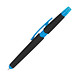 Touch-Kugelschreiber mit Textmarker, blaue Mine, hellblau