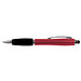 Touch-Pen Kugelschreiber Kuba, blaue Mine, rot/metallic