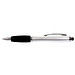 Touch-Pen Kugelschreiber Kuba, blaue Mine, silber