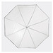 Transparenter Aluminium-Stockschirm PANORAMIX,silber, transparent