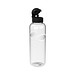 Trinkflasche Carve Junior, 1 l, transparent/schwarz
