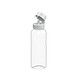 Trinkflasche Carve School, 700 ml, RENEW, transparent/weiss