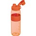 Tritan Trinkflasche mit Silikongriff LUCREZIA, orange