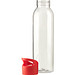 Trinkflasche Sirius, 650 ml, transparent/rot