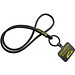 Tubyard Lanyard mit Telefonhalterung und elastischem Band, schwarz
