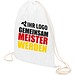 Turnbeutel Fan-Edition mit WM-Motiv Meister plus Logofläche
