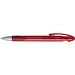 uma® LOOK grip transparent SI Druckkugelschreiber, rot