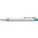 uma® RECYCLED PET PEN ALUMA transparent Druckkugelschreiber, petrol