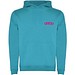Urban 280 g/m² Kapuzenpullover für Kinder, türkis, 9/10