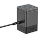 Urban Vitamin Sacramento 105W GaN Charger mit einz. Kabeln, grau, schwarz