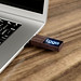 USB-Stick Holz mit Leuchtlogo, 64 GB, walnuss