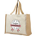 Varai Canvas und Jute Einkaufstasche, natur
