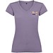 Victoria T-Shirt mit V-Ausschnitt für Damen, flieder, 3XL