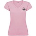 Victoria T-Shirt mit V-Ausschnitt für Damen, hellrosa, 3XL