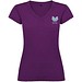 Victoria T-Shirt mit V-Ausschnitt für Damen, lila, 3XL