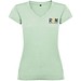 Victoria T-Shirt mit V-Ausschnitt für Damen, Mist Green, 2XL