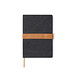 VINGA Bosler Notizbuch aus RCS recyceltem Canvas, schwarz