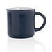 Vintage Keramiktasse, navy blau