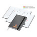 Geiger-Notes Vision-Hybrid White Bestseller Notizbuch inkl. Siebdruck-Digital