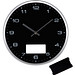 Wanduhr mit Click-System, schwarz