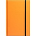 WATTERS. A5-Notizbuch aus fluoreszierendem PU mit linierten Seiten, Orange
