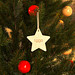 Weihnachtsbaumanhänger Stern, natur