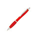 Werbe-Set: 400 LANCE® Kugelschreiber Rio, inkl. Druck, blaue Mine, rot/transparent