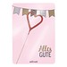 Wondercandle Mini mit Wondercard, Herz, rot, 1-seit. Druck