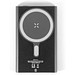 WRIGHT 5. Magnetische Powerbank mit Schnellladefunktion aus recyceltem Aluminium und recyceltem ABS, 5'000 mAh, Schwarz
