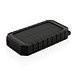 XD COLLECTION 10.000 mAh Solar-Powerbank mit 10W Wireless aus RCS Plastik, schwarz