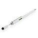 XD COLLECTION Aluminium Tool-Stift 5-in-1, blaue Mine, weiß