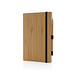 XD COLLECTION Bambus-Notizbuch und Infinity-Bleistift im Set, braun