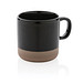 XD COLLECTION Becher aus glasiertem Keramik, schwarz