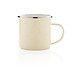 XD COLLECTION Emaille Becher Vintage, 350 ml, weiß