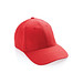 XD COLLECTION Impact 6 Panel Kappe aus 280gr rCotton mit AWARE™ Tracer, sattes rot