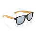 XD COLLECTION Sonnenbrille aus Bambus und RCS recyceltem Kunststoff, schwarz