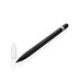 XD COLLECTION Tintenloser Stift aus Aluminium mit Radiergummi, schwarz