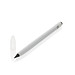XD COLLECTION Tintenloser Stift aus Aluminium mit Radiergummi, weiß