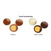 XS Adventskalender Brandt Knusperkugeln Black & White, Rentier, Gold