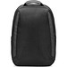 YANGON BPACK. Diebstahlsicherer Rucksack aus Twill mit wasserabweisender Beschichtung und recyceltem 600D-Polyester für Laptops 17'3", Schwarz
