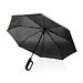 Yara 21“ AWARE™ rPET Regenschirm mit Karabiner, schwarz