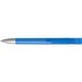 uma® Kugelschreiber YES SI transparent inkl. Metallspitze, hellblau