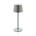 Zenic USB Tischleuchte aus RCS recyceltem Kunststoff, silber