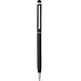 ZOE BK. Kugelschreiber aus Aluminium mit Touchpen-Spitze, Schwarz