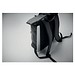 15 Zoll Rolltop-Rucksack PU BAI ROLL, Schwarz