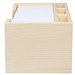 Holz-Zettelbox mit Köcher