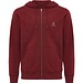 Iqoniq Abisko Zip-Kapuzenpullover aus recycelter Baumwolle, burgunderrot, XXS