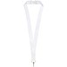 Addie Sublimation Lanyard mit Sicherheitsverschluss aus recyceltem PET Kunststoff, weiss, 25mm