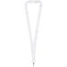 Addie Sublimation Lanyard mit Sicherheitsverschluss, weiss, 25mm